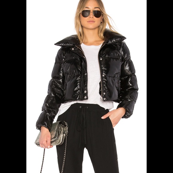 LPA 600 puffer jacket coat patent leather XS - Picture 3 of 9